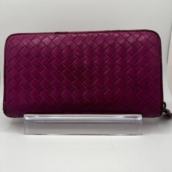GUC Bottega Veneta Purple Zip Wallet - Picture 1 of 11